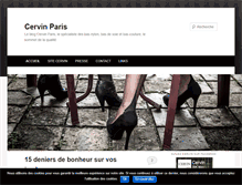 Tablet Screenshot of blog-cervin.com